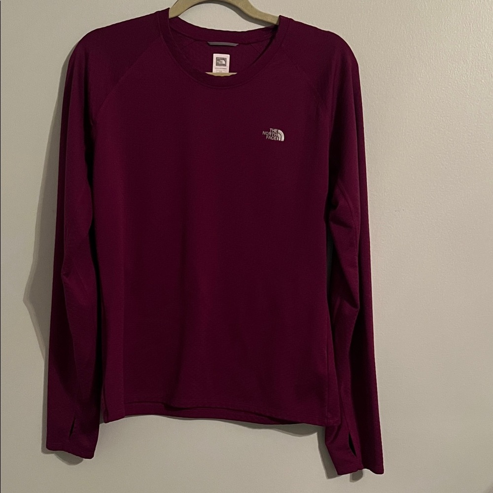 The North Face Maroon Long Sleeve Top